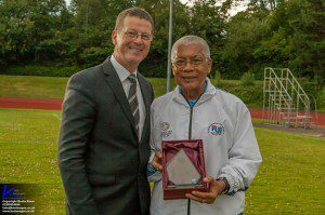 Ronnie Nicholson and Fiji Athletics Manager - Paul Yee 