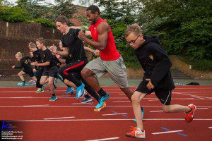Fiji Sprinter (100m & 200m) – Banuve Tabakaucoro Racing some Local Children