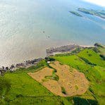 Castle point viewed from the sky by my Dad in his Paramotor