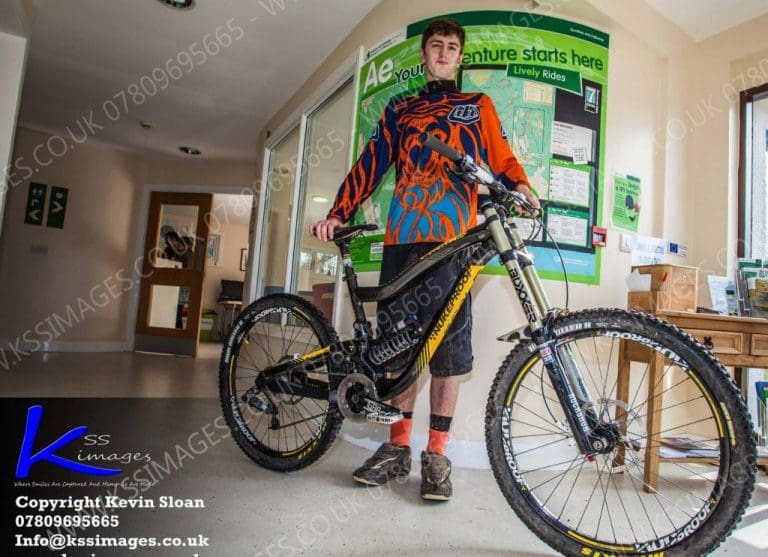 TEENAGE D&G DOWN HILL MOUNTAIN BIKER GAINS PODIUM PLACE AT AE FOREST
