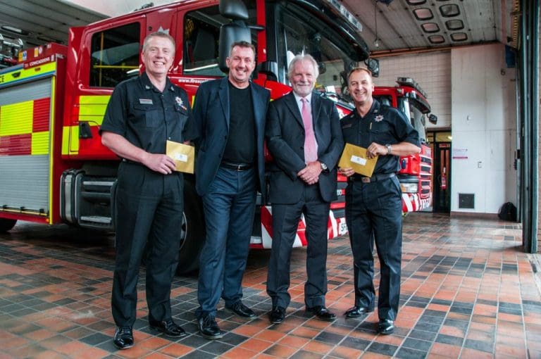 Architects donate to Scottish Fire and Rescue charities