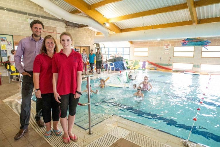 RENEWABLE DONATION HELPS KEEP POOL AFLOAT