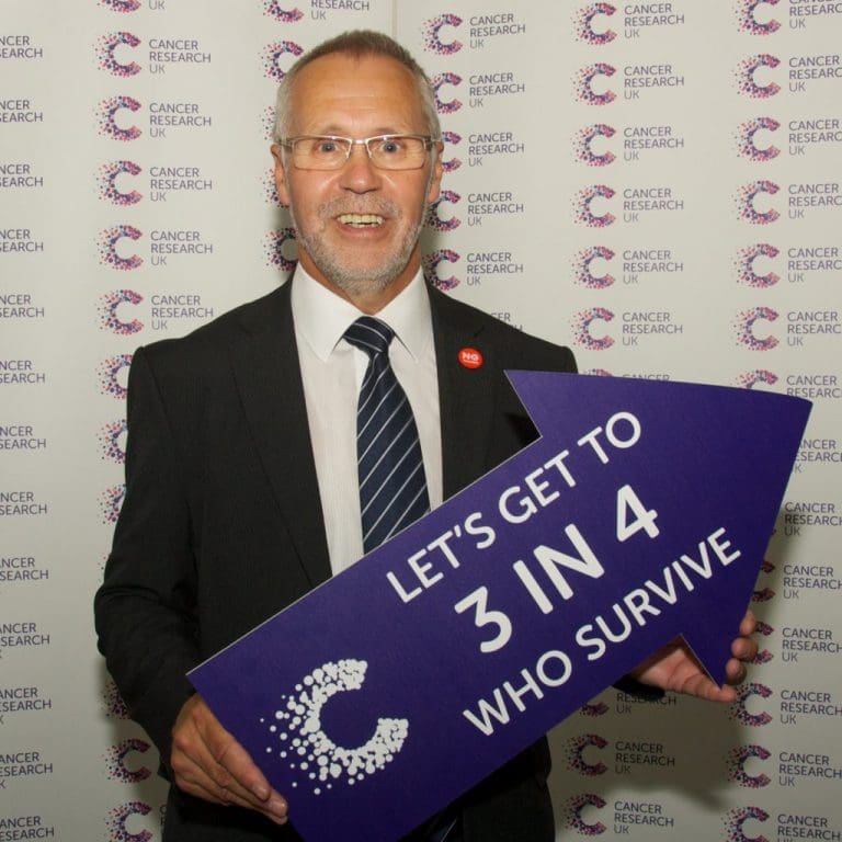 RUSSELL BROWN BACKS CANCER RESEARCH UK’S AMBITION TO SAVE MORE LIVES