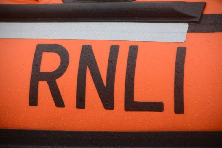 STRANRAER RNLI RESCUE FAMILY OF 3 AND THEIR DOG
