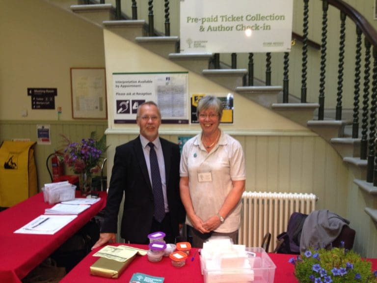 LOCAL MP DELIGHTED WITH SUCCESS OF WIGTOWN BOOK FESTIVAL