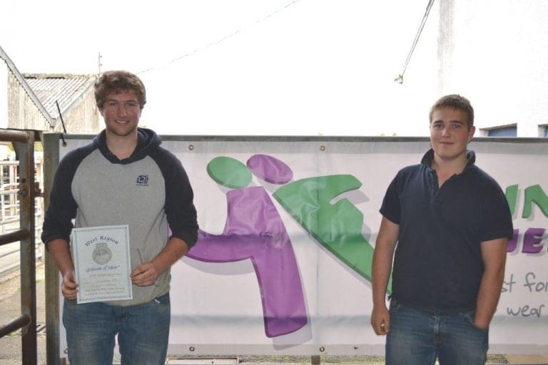 STEWARTRY YFC JUNIORS COME 2ND IN WEST REGION BEEF CATTLE DRESSING