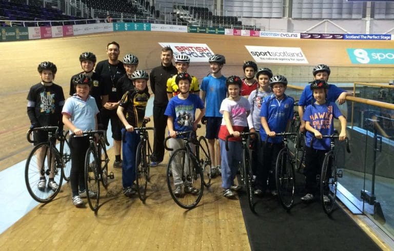 TRIP TO CHRIS HOY VELODROME FOR CYCLING MAD DUMFRIESHIRE CHILDREN