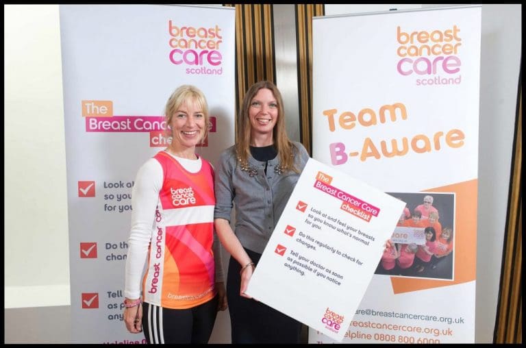 LOCAL MSP SUPPORTS BREAST CANCER THREE POINT CHECK LIST