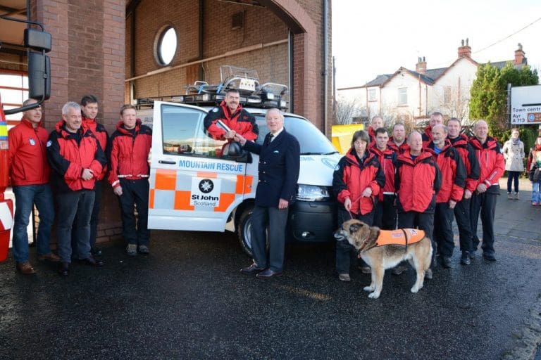 GALLOWAY MOUNTAIN RESCUE TEAM RECEIVE KEYS TO BRAND NEW RESCUE VEHICLE