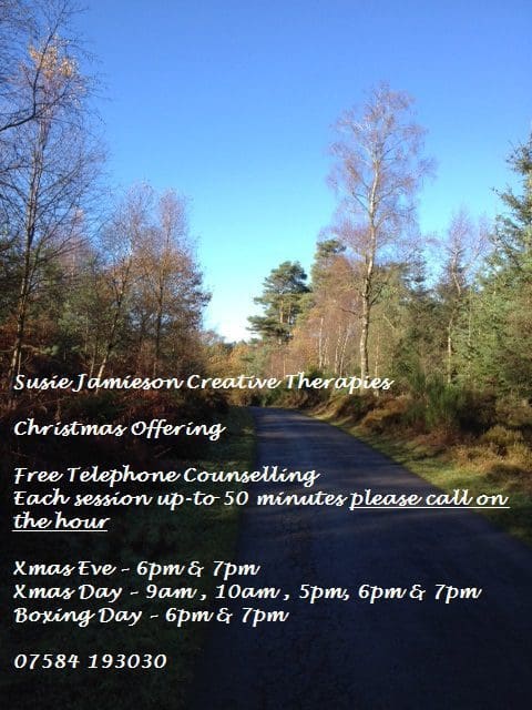 DON’T BE LOW THIS CHRISTMAS , THERE IS ALWAYS SOMEONE TO TALK TO