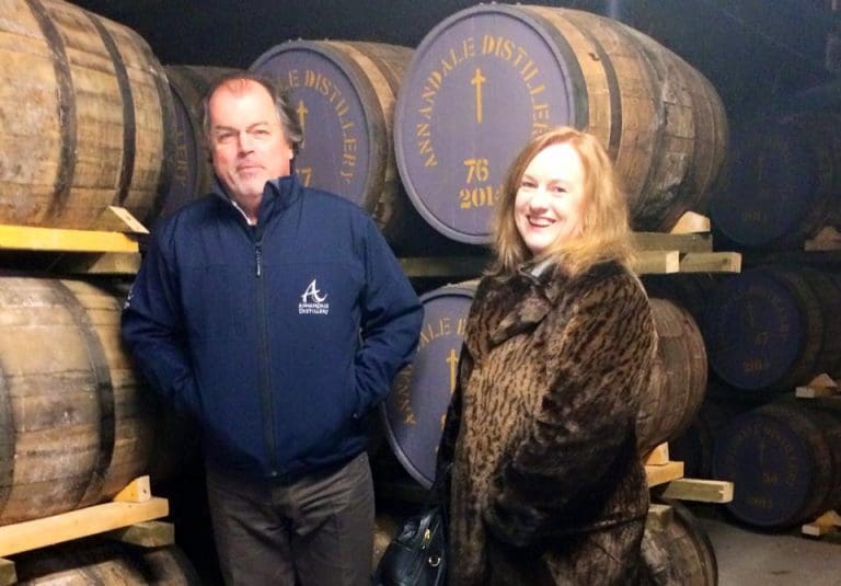 DUMFRIES AND GALLOWAY MSP PRASIES RESTORED ANNANDALE DISTILLERY