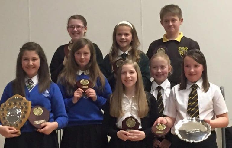 11 YEAR OLD MAYA JOHNSTON TAKES DUMFRIES LADY SPEAKERS SPEECH MAKING TITLE