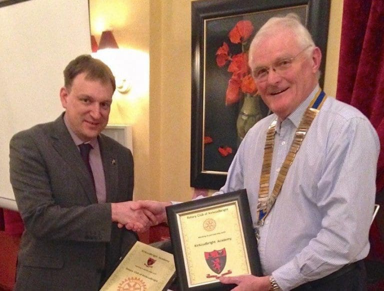 KIRKCUDBRIGHT ACADEMY AND ROTARY FORM HISTORIC PARTNERSHIP