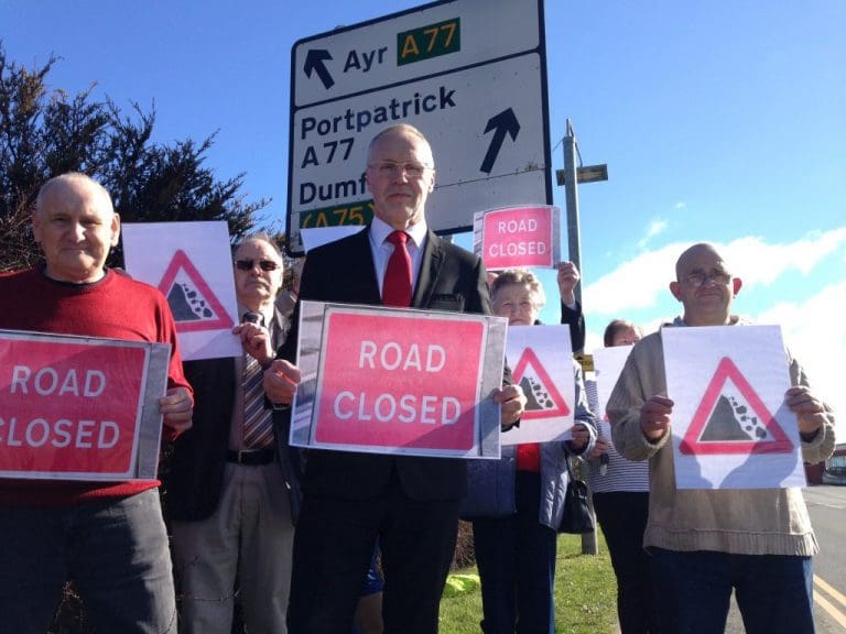 WIGTOWNSHIRE COMMUNITY ANGER AT A77 NEGLECT