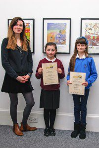 Leah Black, Spring Fling Director, with overall winner Kirsty Dougan (right) and Rachel Barr.