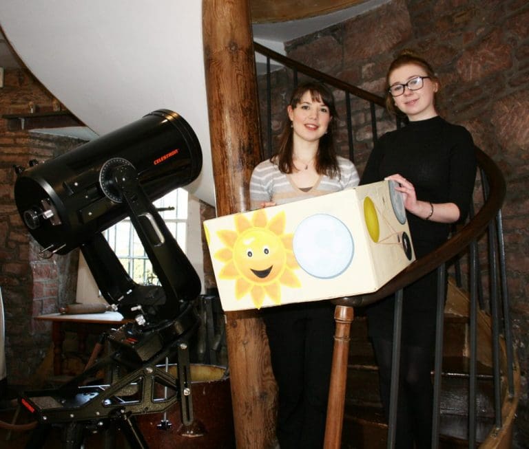 BBC STARGAZING LIVE ECLIPSE SPECIAL ,AT DUMFRIES MUSEUM