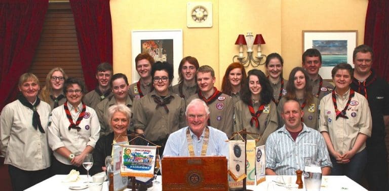 GALLOWAY EXPLORER SCOUTS TALK TO KIRKCUDBRIGHT ROTARY CLUB
