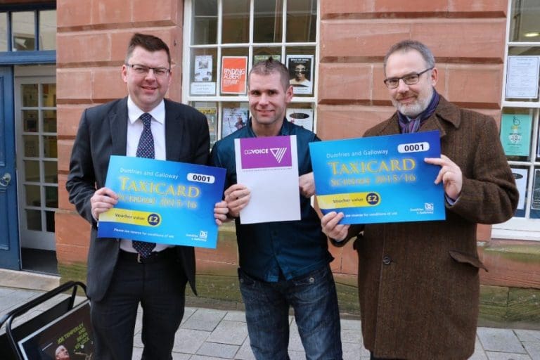 DUMFRIES AND GALLOWAY COUNCIL LAUNCH TAXI CARD SCHEME