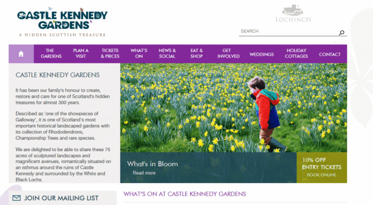 STRANRAERS CASTLE KENNEDY GARDENS SET SIGHTS ON MORE VISITORS WITH NEW DIGITAL INVESTMENT