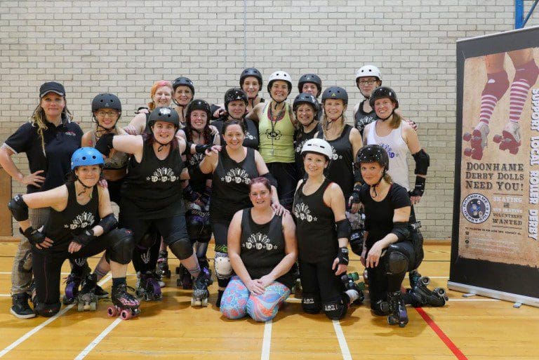 TOP DERBY STAR GIVES A ROLLER BOOTCAMP TO DUMFRIES’ DOONHAME DOLLS