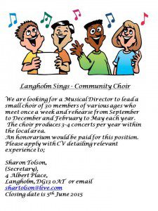 1 a 1 a Choir advert