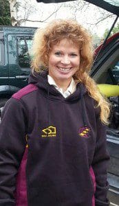 Ginger Ramsay who was named "woman of the match" 