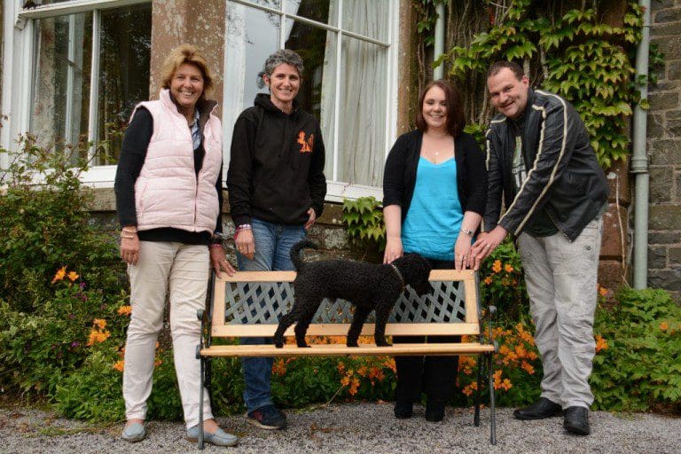 KIND GESTURE OF MEMORIAL BENCH GIVEN IN MEMORY OF WICKERMAN FOUNDER TO HIS FAMILY