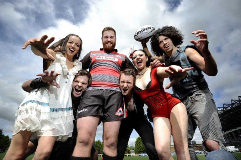 EDINBURGH RUGBY STAR JOINS UP WITH D&G’s ‘LE HAGGIS’ TO ‘TRY’ AND FIND A NEW STAR