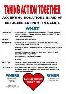 1 a 1 a refugee aid 2 taking action poster