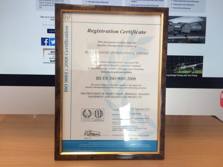 ISO QUALITY AWARD FOR ‘CASTLE DOUGLAS’ BASED ‘SCOTT COUNTRY INTERNATIONAL LTD’