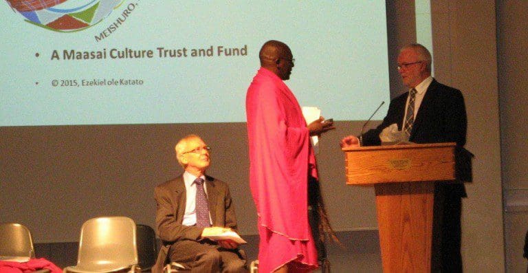 Civic Head Of Dumfries and Galloway Council  Extends Welcome to Maasai Elder