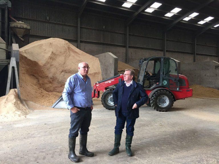 SECRETARY OF STATE FOR SCOTLAND VISITS DUMFRIES & GALLOWAY FARM