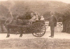 Great Granpa Roan in 1930ish when he delivered milk to Kippford