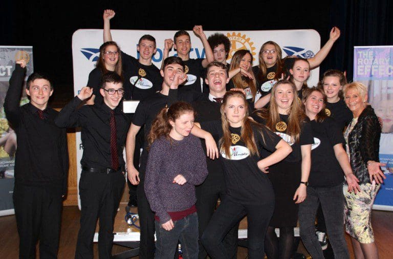 200 STUDENTS  AT ROTARY INTERNATIONAL PEACE CONFERENCE IN DUMFRIES