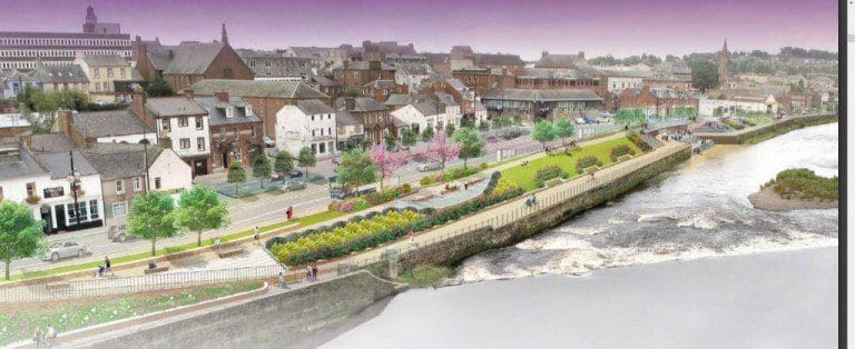 DUMFRIES CONFIRMED TO GET CONTROVERSIAL RAISED WALKWAY FLOOD DEFENCE SCHEME