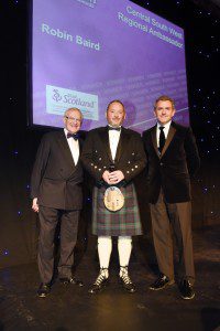 DGWGO's RB (centre) being presented with his award.