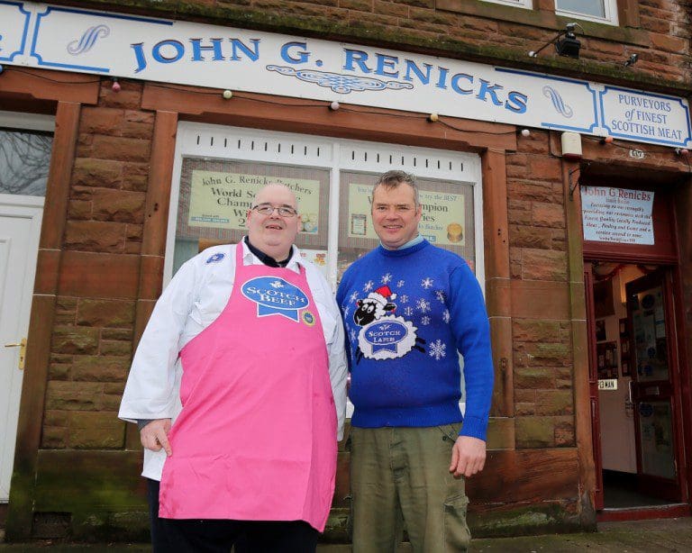 DUMFRIESSHIRE BUTCHER EMBRACES THE CHRISTMAS SPIRIT