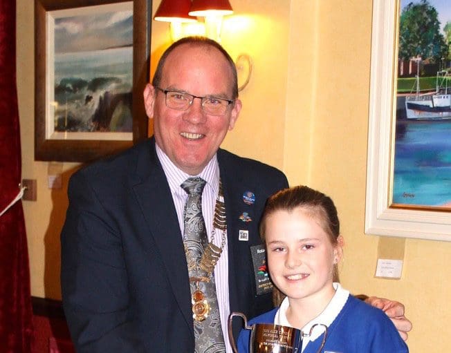 10 YEAR OLD ‘LISA’ IS KIRKCUDBRIGHT ROTARY  JUNIOR SPEAKER 2015