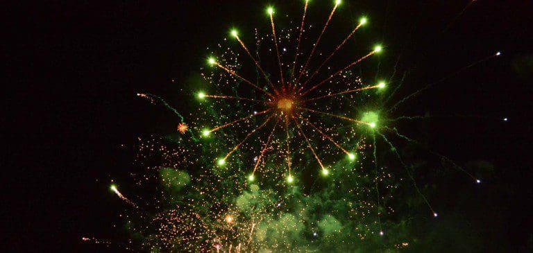 Huge Fireworks Display for Rabbie Burns Street Carnival in Dumfries