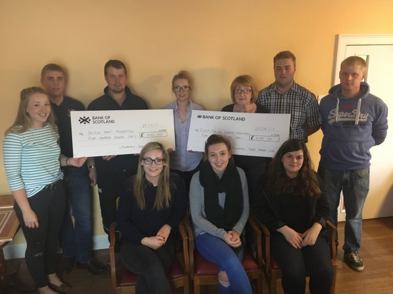 Stewartry Young Farmers Raise Funds For Charity
