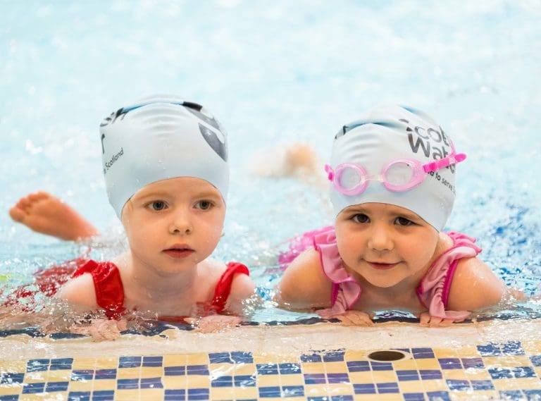 Pre-schoolers Learn Swim Huge Numbers