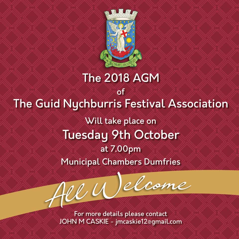 Guid Nychburris Festival Association AGM Announced