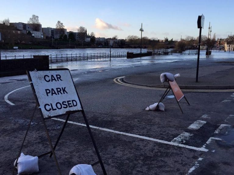 AFTER OVERNIGHT HEAVY RAIN DUMFRIES AND GALLOWAY GIVEN A FLOOD ALERT