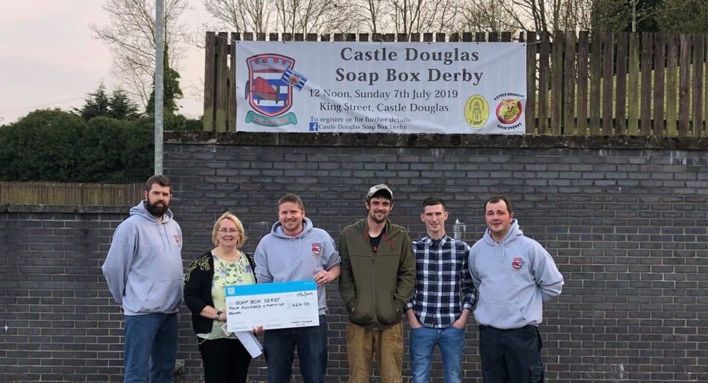 Castle Douglas Soap Box Derby COOP Donation
