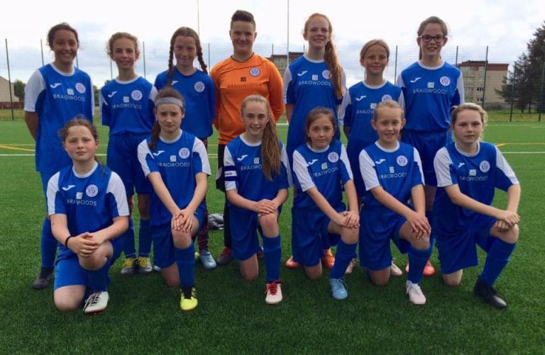 QUEENS GIRLS U13s LEAVE KILMARNOCK FEELING BLUE