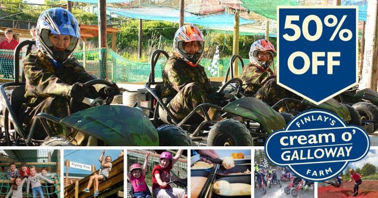 Grab Your Half Price Voucher for The Cream O’ Galloway’s Full o’ Fun Day Ticket