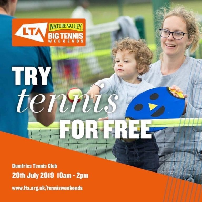 Try Out Tennis this Summer! Open Day at Dumfries Tennis Club