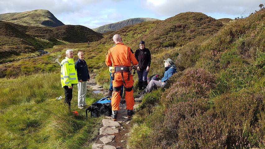 Unwell Pensioner Rescued Grey Mares Tail Hill side