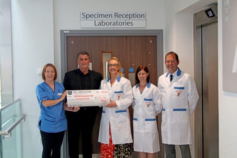 LOCAL CLUB DONATES £500 TO KIDS LAB TOURS AT DGRI