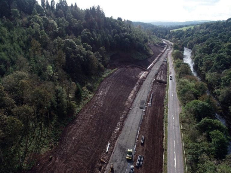 Advance Warning  Of Road Closure A76 Enterkinfoot: Connecting Realigned Road